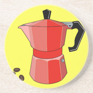 Red Rainbow Espresso Zandsteen Onderzetter