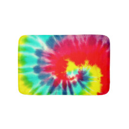 Red Rainbow Tie Dye Badmat