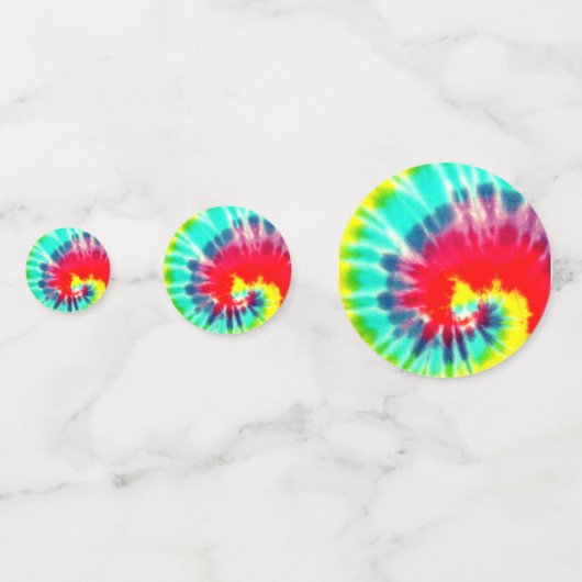 Red Rainbow Tie Dye Confetti (Voorkanten)