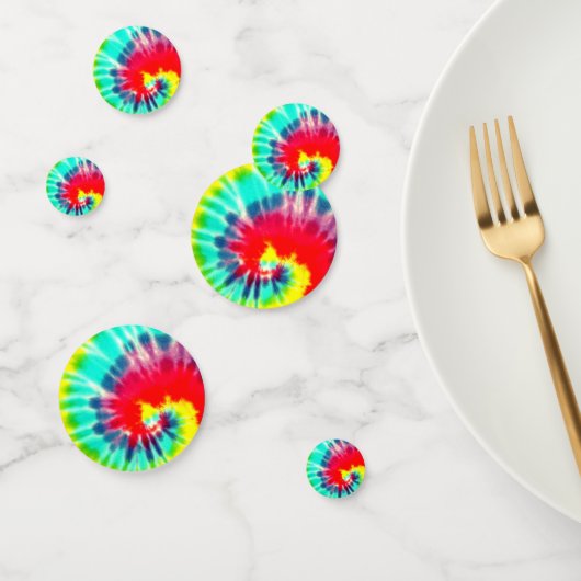 Red Rainbow Tie Dye Confetti (Groep)