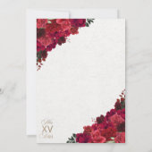 Red Ranchero Princess Quinceanera Kaart (Achterkant)