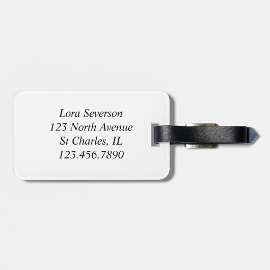 Red Ranunculus Flower Petals Bagagelabel (Achterkant horizontaal)