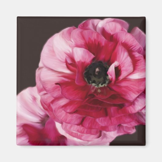 Red Ranunculus Magneet (Voorkant)