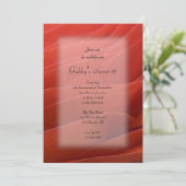 Red Ranunculus Petals Sweet 16 Birthday Party Kaart (Staand voorkant)