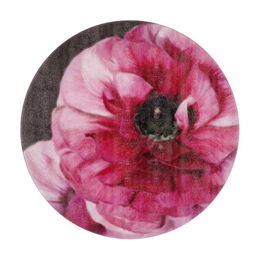 Red Ranunculus Snijplank (Voorkant)