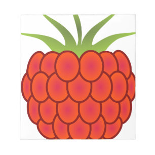 Red Raspberry Line Art Notitieblok