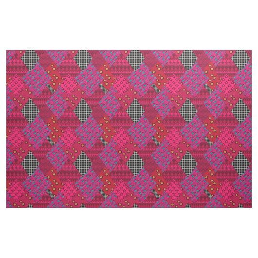 Red Raspberry Patchwork Stof (Yard (91,4 cm))