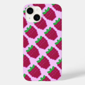 Red Raspberry Pattern iPhone 6/6s Hoesje (Achterkant)