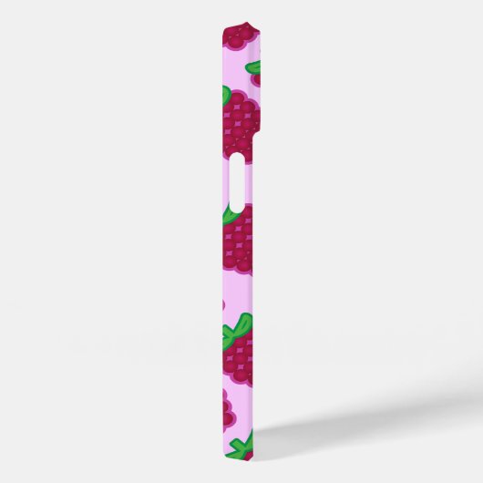 Red Raspberry Pattern iPhone 6/6s Hoesje (Achterkant / Rechts)