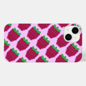 Red Raspberry Pattern iPhone 6/6s Hoesje (Achterkant (horizontaal))