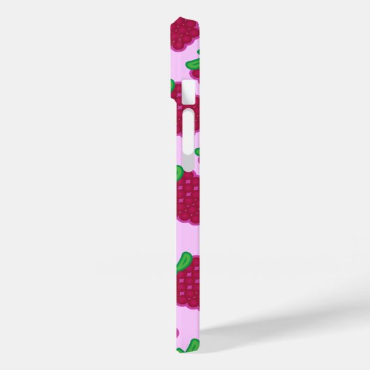 Red Raspberry Pattern iPhone 6/6s Hoesje (Achterkant / Links)