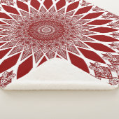 Red Raspberry Tristyns Mandala Sherpa Deken (3/4)
