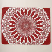 Red Raspberry Tristyns Mandala Sherpa Deken (Voorkant (horizontaal))