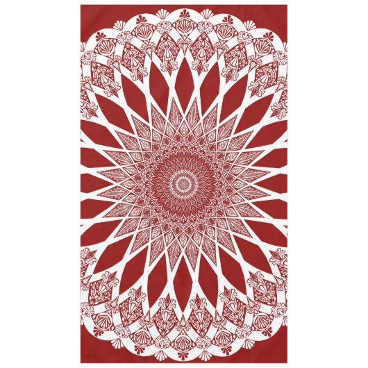 Red Raspberry Tristyns Mandala Tafelkleed (Voorkant)