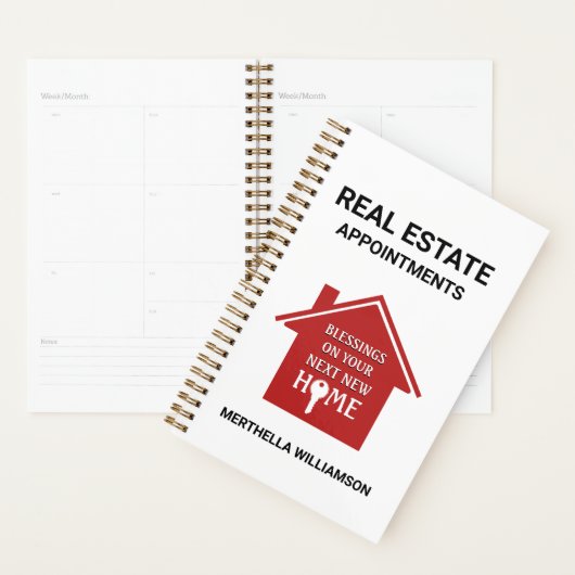 Red REAL ESTATE Appointings Planner (Display)