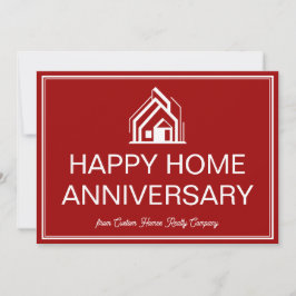 Red Real Estate Business Custom Marketing Kaart