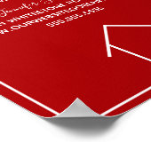 Red Real Estate Company Custom Open House Poster (Hoek)