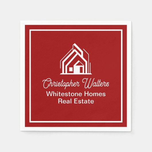 Red Real Estate Company Custom Realtor Servet (Voorkant)