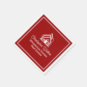 Red Real Estate Company Custom Realtor Servet (Hoek)