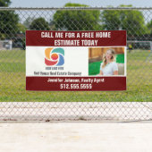 Red Real Estate Company Logo Realtor Marketing Spandoek (Insitu)