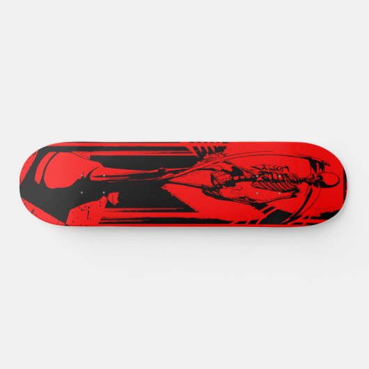 Red reaper check maat persoonlijk skateboard (Horizontaal)