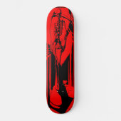Red reaper check maat persoonlijk skateboard (Voorkant)