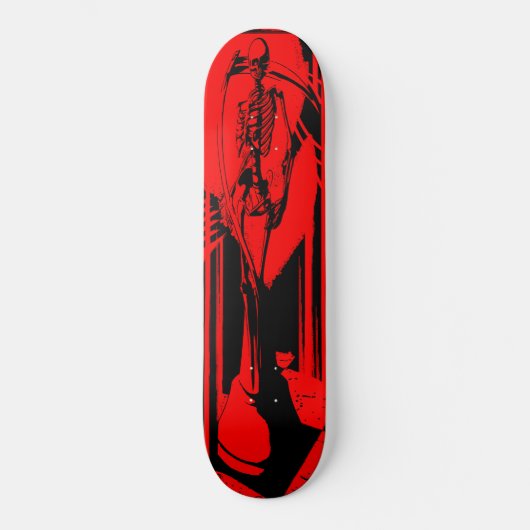 Red reaper check maat persoonlijk skateboard (Voorkant)