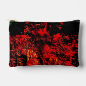 Red recycled Cut Sew Bag,Dark abstract texture Etui (Voorkant)