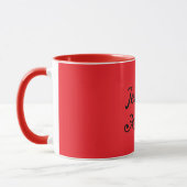 Red-red mug template, black flourish, mok (Links)