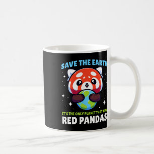 Red Red Panda Design - Funny Animal Earth D Koffiemok