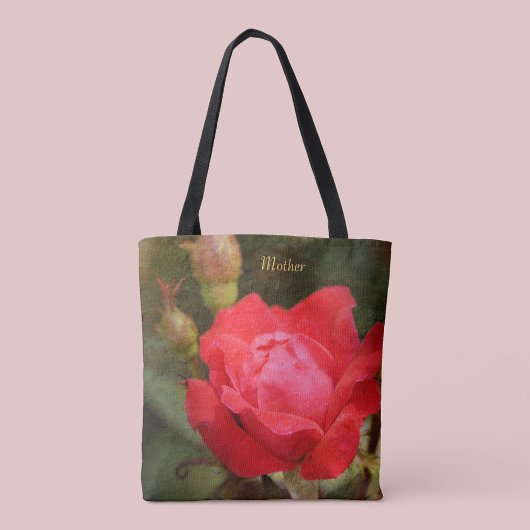 Red, Red Rose voor moeder Tote Bag
