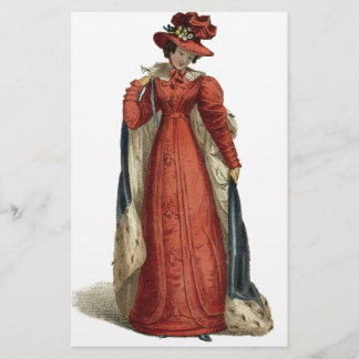 Red Regency Lady Briefpapier