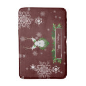 Red Reindeer Bath Mat (Voorkant Verticaal)