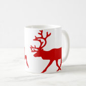 Red Reindeer/Cariou Silhouette Koffiemok (Voorkant rechts)