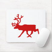 Red Reindeer/Cariou Silhouette Muismat (Met muis)