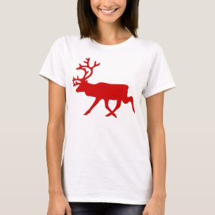 Red Reindeer/Cariou Silhouette T-shirt