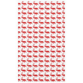 Red Reindeer/Cariou Silhouette Tafelkleed (Voorkant)