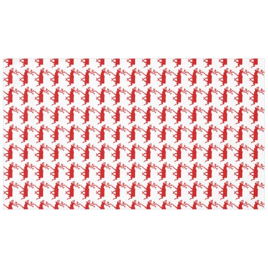 Red Reindeer/Cariou Silhouette Tafelkleed (Voorkant (Horizontaal))