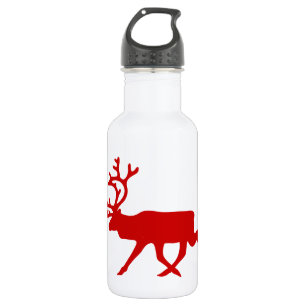 Red Reindeer/Cariou Silhouette Waterfles