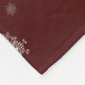 Red Reindeer Fleece Blanket Deken (Hoek)