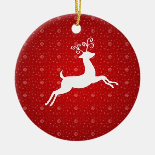 Red Reindeer Ornament (Voorkant)