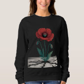 Red Remembrance Poppy Growing T-Shirt (Voorkant)