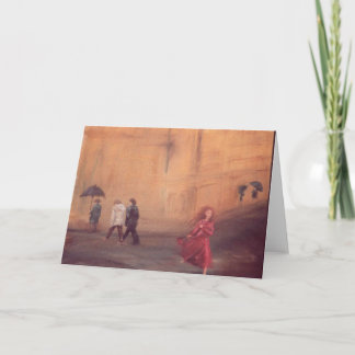 "Red Rendezvous" leeg wenskaart Kaart