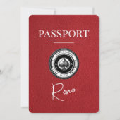 Red Reno Passport Bewaar de datum Save The Date (Voorkant)