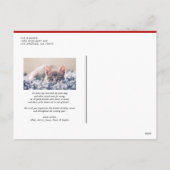 Red Retro Bold Typografie Foto Merry Kerstry Feestdagenkaart (Achterkant)