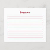 Red Retro Cherries | Vrijgezellenfeest Recept Kaar (Achterkant)