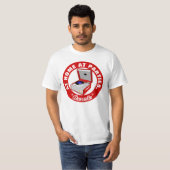Red Retro Dansette-recordspeler T-shirt (Voorkant volledig)