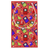 Red Retro Gaming Klein Cadeauzakje (Achterkant)