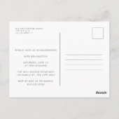 Red Retro Geïnspireerde Typografie Graduation Part Briefkaart (Achterkant)