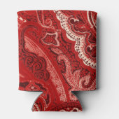 Red Retro Paisley Bandanna/Bandana Blikjeskoeler (Achterkant)